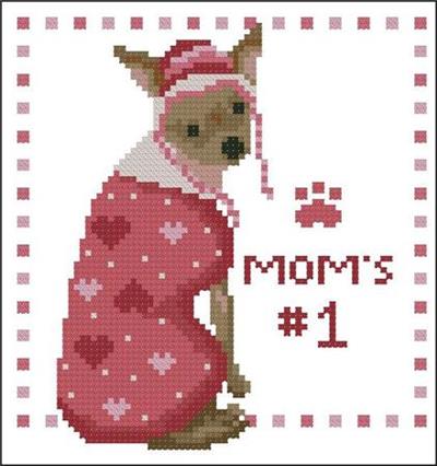 (image for) Mom's Number One Pooch Blue